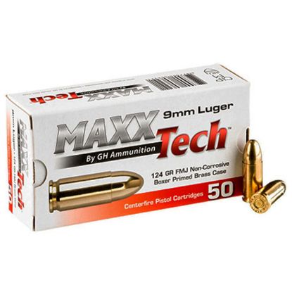 Picture of Maxxtech 9mm 124gr Full Metal Jacket PTGB912B Yes we are shipping to California residents!