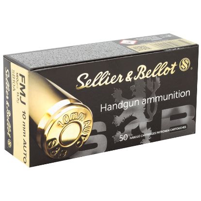 Picture of Sellier & Bellot 10mm Auto 180 Grain FMJ SB10A 