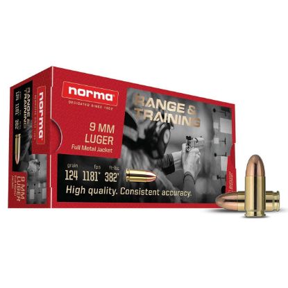 Picture of Norma R&T 9mm 124gr FMJ 620340050