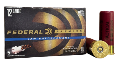 Picture of Federal Premium 12ga Tactical Law Enforcement Reduced Recoil 2-3/4" 00 Buckshot 8 Pellets LE13300