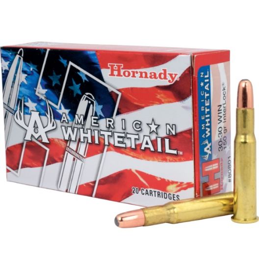 Picture of Hornady American Whitetail 30-30 Win 150gr Interlock RN 80801