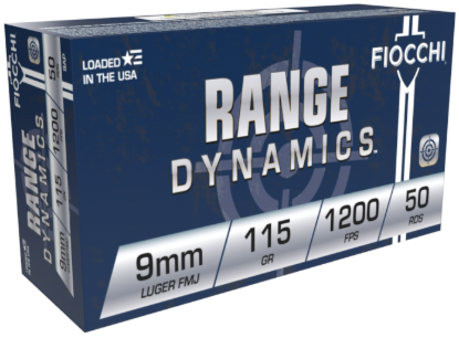 Fiocchi 9mm Luger 115 Grain Full Metal Jacket Ammunition