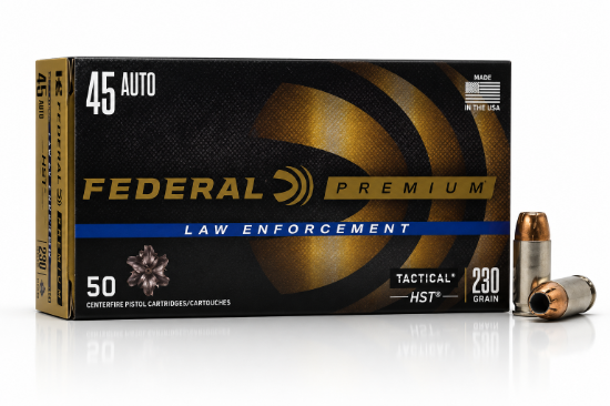 Picture of Federal Premium Law Enforcement 45acp 230 Grain HST Jacketed Hollow Point P45HST2